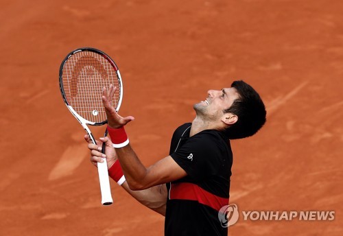 승리 후 기뻐하는 노바크 조코비치. [EPA=연합뉴스]