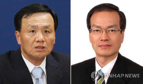 임정혁 변호사(연수원 16기·왼쪽)와 허익범 변호사(사법연수원 13기) [연합뉴스 자료사진]