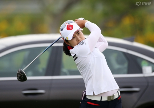 장수연의 티샷.[KLPGA 제공]