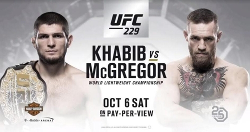 맥그리거(사진 오른쪽) vs 하빕 맞대결 성사 [UFC 공식 트위터 캡처=연합뉴스]