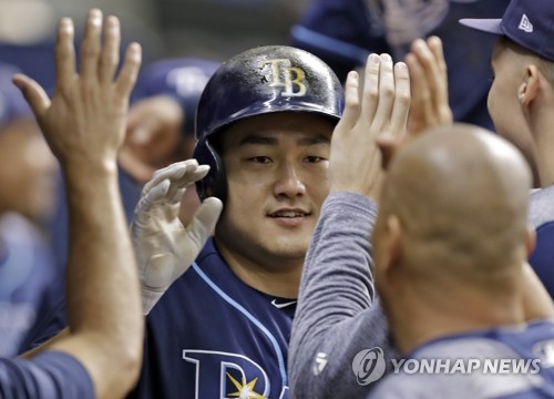 최지만 홈런[AP=연합뉴스 자료사진]