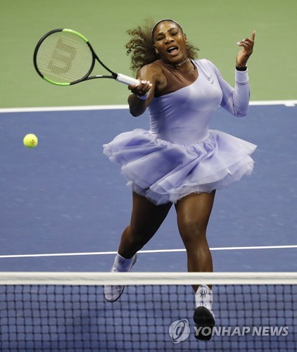 세리나 윌리엄스의 경기 모습. [EPA=연합뉴스]