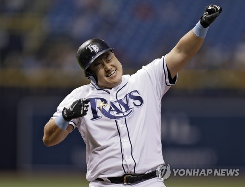 (세인트피터즈버그 AP=연합뉴스) 탬파베이 레이스 한국인 타자 최지만.