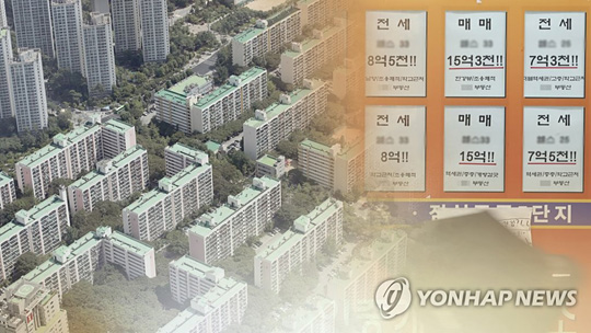 꿈틀대는 집값(CG)[연합뉴스TV 제공]