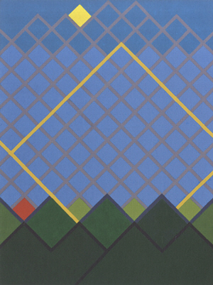 유영국, 산-Blue, 1994년, 126×95㎝