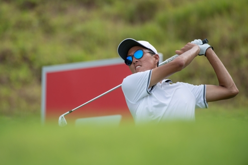 3라운드 경기 펼치는 이원준[아시아 태평양 아마추어 챔피언십 제공]