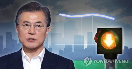 문재인 대통령 지지율 하락 (PG)