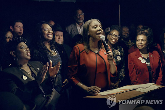 레티샤 제임스(61) 신임 뉴욕주 검찰총장 [AP=연합뉴스]
