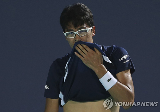 정현의 경기 모습. [AP=연합뉴스 자료사진]