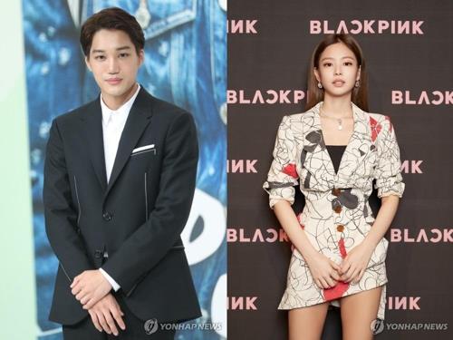 엑소 카이와 블랙핑크 제니(오른쪽) [연합뉴스 자료사진, YG엔터테인먼트 제공]