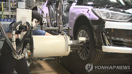 자동차 공장 생산라인 [연합뉴스TV 제공]