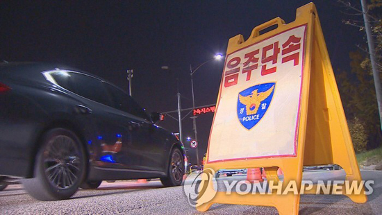 음주단속[연합뉴스TV 제공]