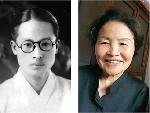 이육사(왼쪽 사진) 시인과 딸 이옥비 씨.