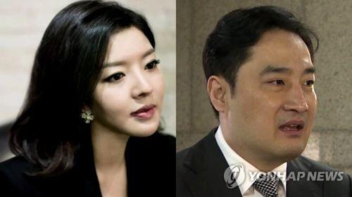 유명 블로거 ‘도도맘’ 김미나씨(왼쪽)와 강용석 변호사 [연합뉴스TV 제공]