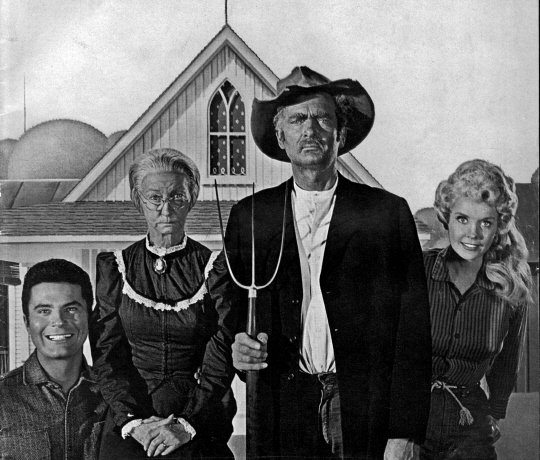 1963년 ‘새터데이 이브닝 포스트’ 표지. 1960년대 백인 시골뜨기를 내세워 인기가 높았던 시트콤 ‘베벌리 힐빌리스’의 등장 인물들이다.  살림 제공