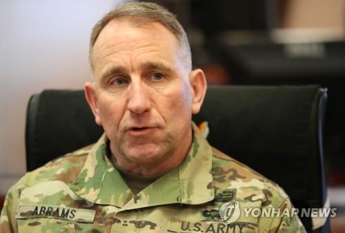 에이브럼스 한미연합사령관 겸 유엔군 사령관 [연합뉴스 자료사진]