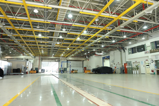 르노테크놀로지코리아 충돌시험장.