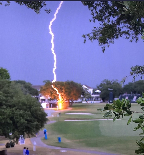 US여자오픈에 내리친 벼락[미국골프협회(USGA) 제공]