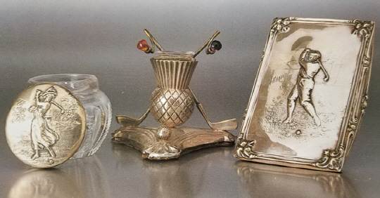 <이인세의 앤티크 골프 이야기>캔디·잉크 용기나 앨범 겉표지에 사용… 골프볼·스윙모습 새겨…100만원 호가