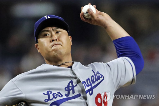 로스앤젤레스 다저스 좌완 선발 류현진[AP=연합뉴스 자료사진]