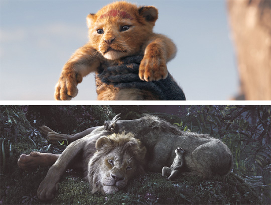 실사판 ‘라이온 킹’은 동물 캐릭터들을 컴퓨터그래픽과 시각적 특수효과로 생생하게 구현해 냈다.  월트디즈니컴퍼니코리아 제공