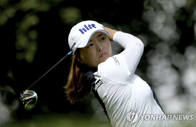 고진영의 2라운드 경기 모습. [AP=연합뉴스]