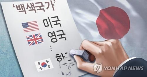 일본, 백색국가 대상서 한국 제외(PG) [권도윤,정연주 제작 일러스트]
