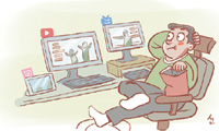 <김대균의 비즈니스 영어 표현과 단어>eyeing without logging in (눈팅하다)