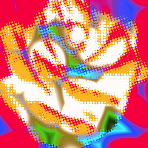 작품 ‘나의 장미’(60×60㎝).