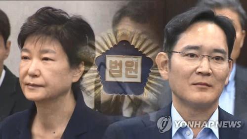 박근혜ㆍ이재용 상고심 (CG) [연합뉴스TV 제공]