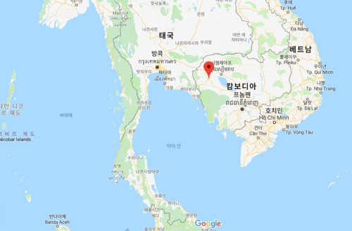 캄보디아 바탐방주[구글 지도 캡처]