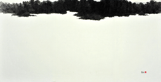 신철균, 산운, 수묵, 188×92㎝, 2011