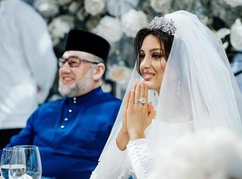 말레이시아 클란탄주의 술탄인 무하맛 5세(왼쪽)와 보예보디나. [보예보디나 인스타그램]