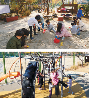 <공간혁신, 학교가 변하면 미래가 변한다>어른 운동기구 치우고 아이들 놀이시설… “시간나면 달려와요”