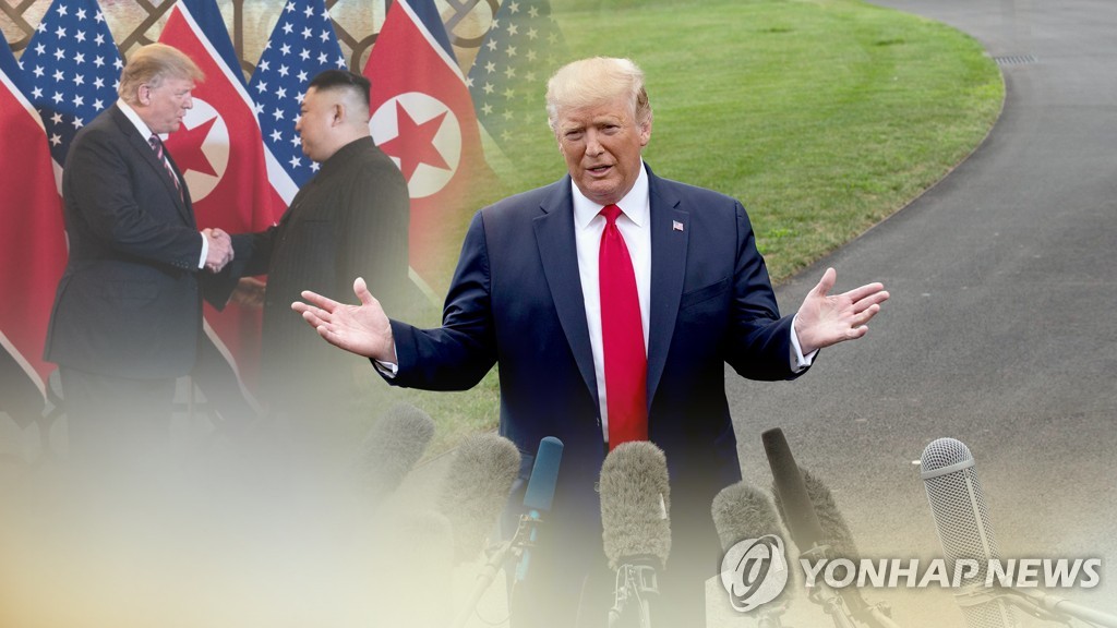 트럼프 “김정은과 좋은 관계…김정은, 약속 지킬 것” (CG)[연합뉴스TV 제공]