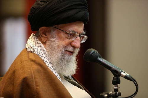 이란 최고지도자 아야톨라 알리 하메네이[이란 최고지도자실]