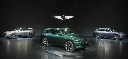 제네시스는 15일 경기 고양시 일산 킨텍스에서 브랜드 첫 SUV ‘GV80’를 공식 출시했다. 제네시스 제공