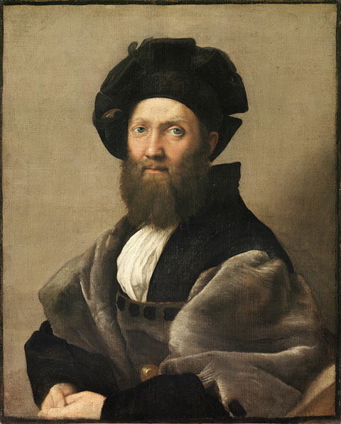 라파엘로, ‘발다사레 카스틸리오네의 초상’, 1514∼1515, 캔버스에 유채, 82×67㎝.