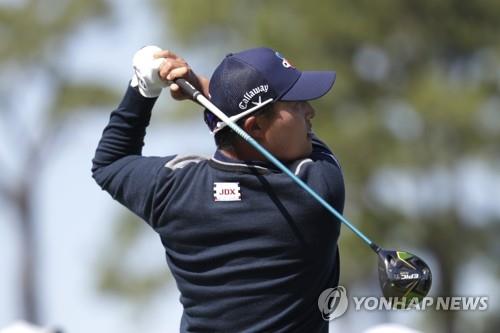 이경훈의 티샷.[AP=연합뉴스]