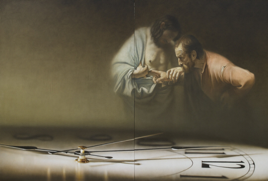 이석주, 사유적 공간, 캔버스 위에 오일, 259×388㎝, 2017