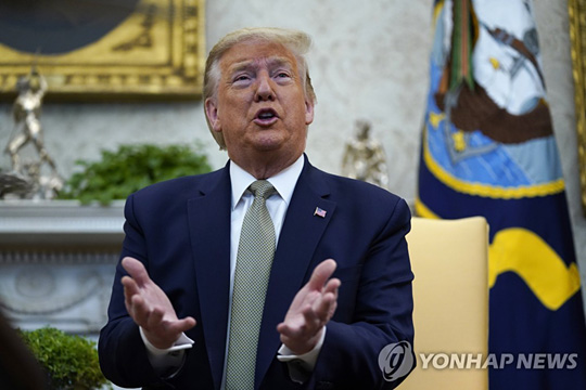 도널드 트럼프 미국 대통령  2020.3.12 (AP Photo/Evan Vucci)