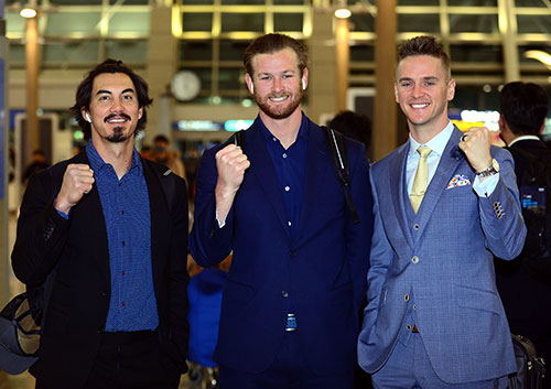 왼쪽부터 타일러 살라디노, 벤 라이블리, 데이비드 뷰캐넌.  삼성 제공