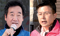 <21대 총선 타깃 여론조사>종로, 이낙연 53.0 vs 황교안 27.5… 동작을, 이수진 47.2 vs 나경원 34.3