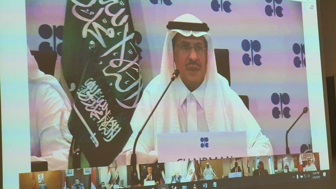 9일 열린 OPEC+ 긴급 화상회의 [OPEC 사무국 트위터, 재판매 및 DB 금지]