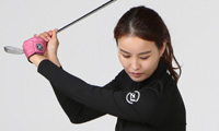 <이민정의 파워 팡!팡! 골프>샤프트 거꾸로 잡고 빈스윙…  스윙 스피드 향상 도움