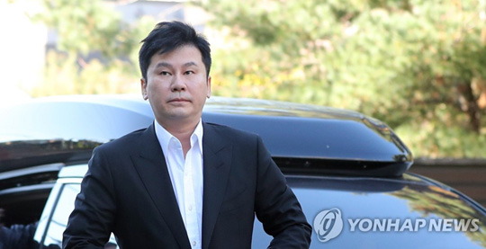 경찰 출석하는 양현석 [연합뉴스 자료사진]