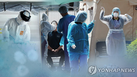 코로나19 의료진들의 모습 (CG) [연합뉴스TV 제공]