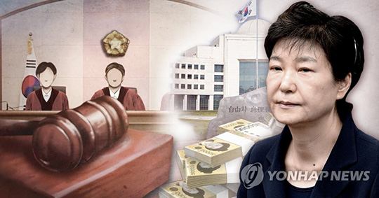 박근혜 ‘국정농단·특활비’ 파기환송심 징역 총 20년 (PG)
