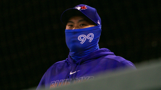 토론토 블루제이스가 10일 오전(한국시간) SNS에 올린 류현진 사진.