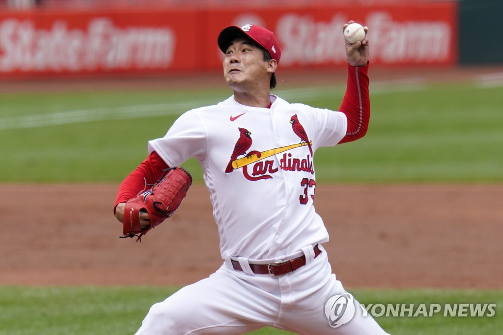 2회 역투하는 김광현 [AP=연합뉴스]